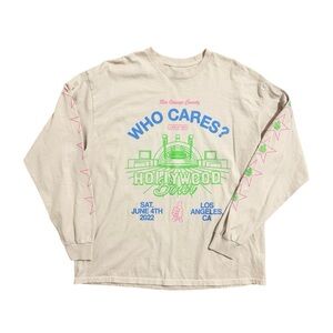Rex Orange County Who Cares Tour / Hollywood Bowl Cream long sleeve tee